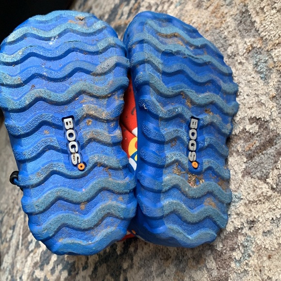 Bogs B Moc waterproof winter boots red rockets/space toddler size 6 - Picture 7 of 7